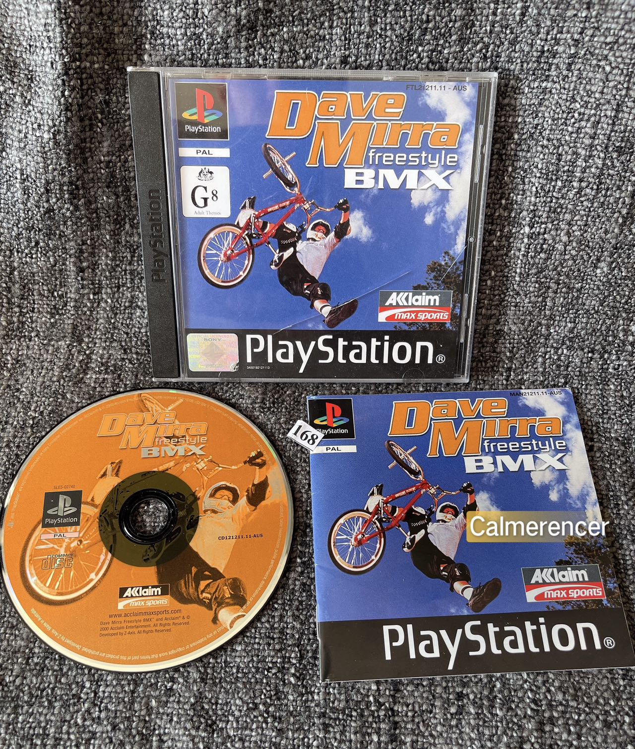 Dave Mirra Freestyle BMX - Sony Playstation One (PS1) Game