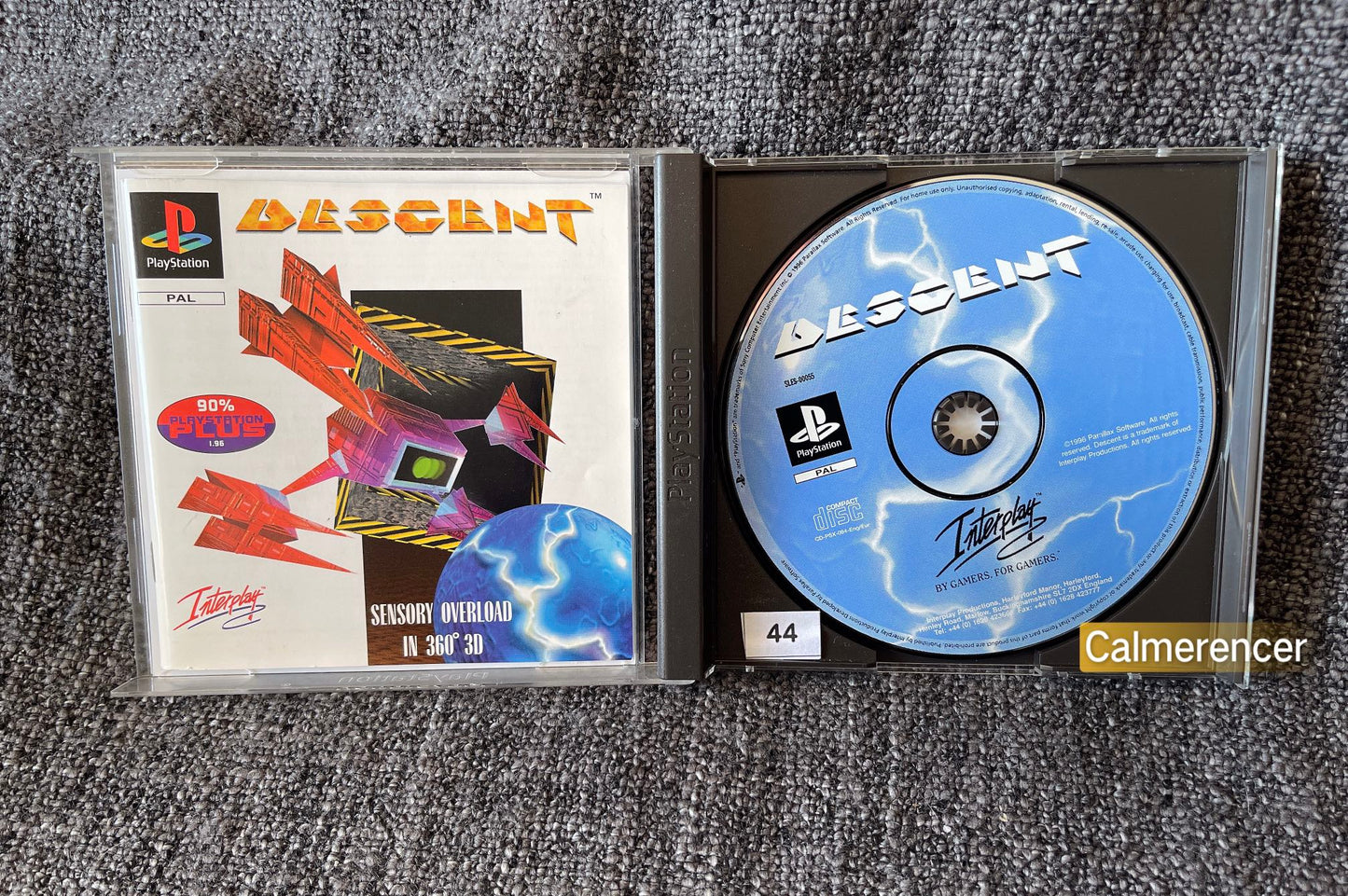 Descent In excellent condition - Sony Playstation One (PS1) Game