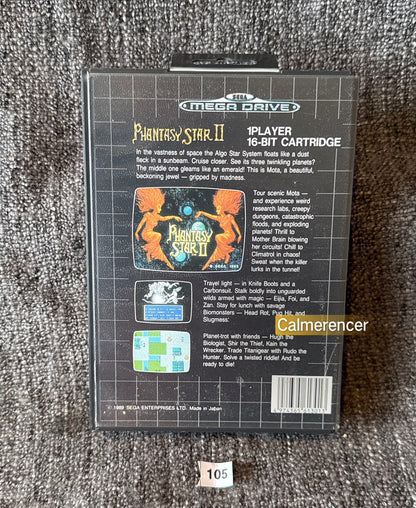 Phantasy Star ll 2  - Game - Sega Mega Drive