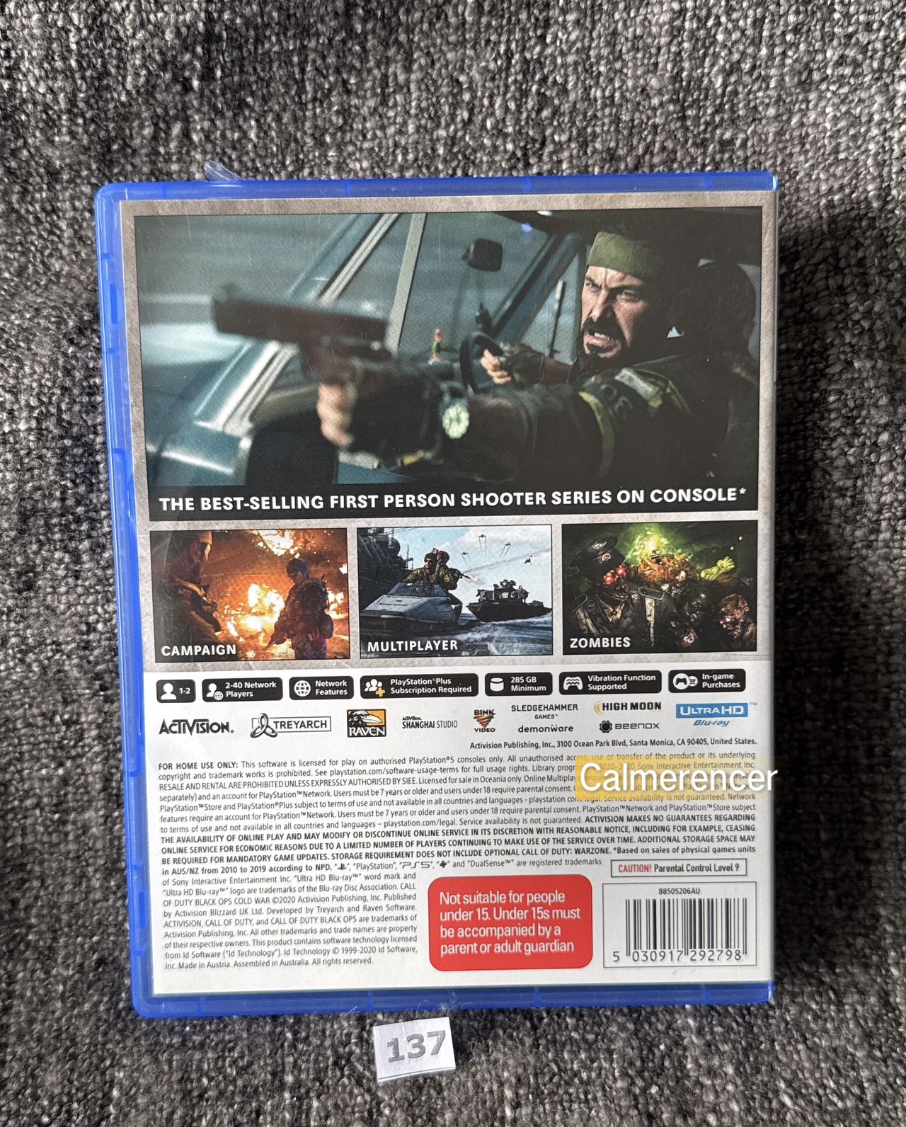 Call Of Duty Black Ops Cold War Game - Sony Playstation 5 - Pal Version