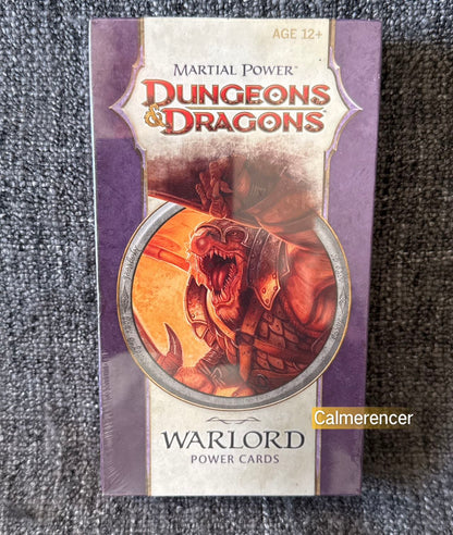 Brand New & Sealed Dungeons & Dragons Warlord Power Cards 2009 - 4E Wizards of the Coast