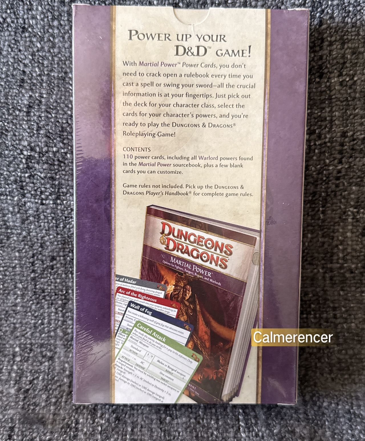 Brand New & Sealed Dungeons & Dragons Warlord Power Cards 2009 - 4E Wizards of the Coast