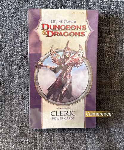 Brand New & Sealed Dungeons & Dragons Cleric Power Cards 2009 - 4E Wizards of the Coast