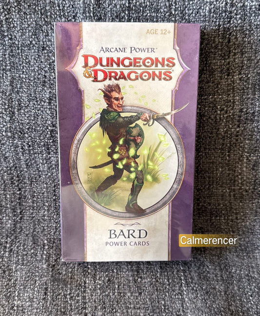 Brand New & Sealed Dungeons & Dragons Bard Power Cards 2009 - 4E Wizards of the Coast