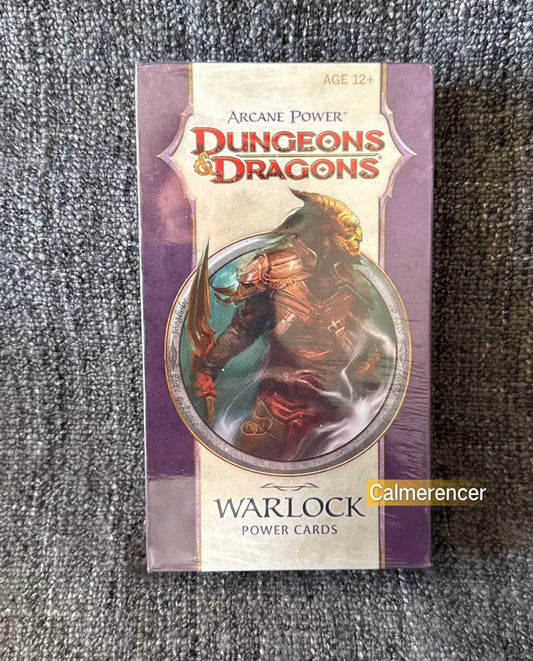 Brand New & Sealed Dungeons & Dragons Warlock Power Cards 2009 - 4E Wizards of the Coast