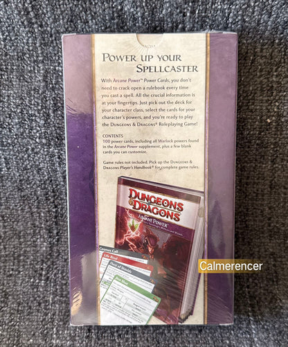 Brand New & Sealed Dungeons & Dragons Warlock Power Cards 2009 - 4E Wizards of the Coast