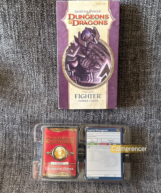 Dungeons & Dragons Fighter Power Cards 2009 - 4E Wizards of the Coast