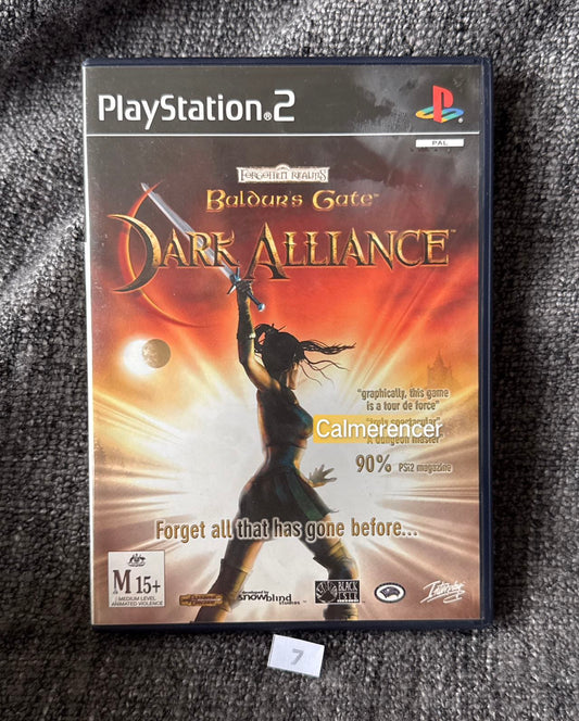 Baldurs Gate Dark Alliance Game- Sony PlayStation 2 (PS2)