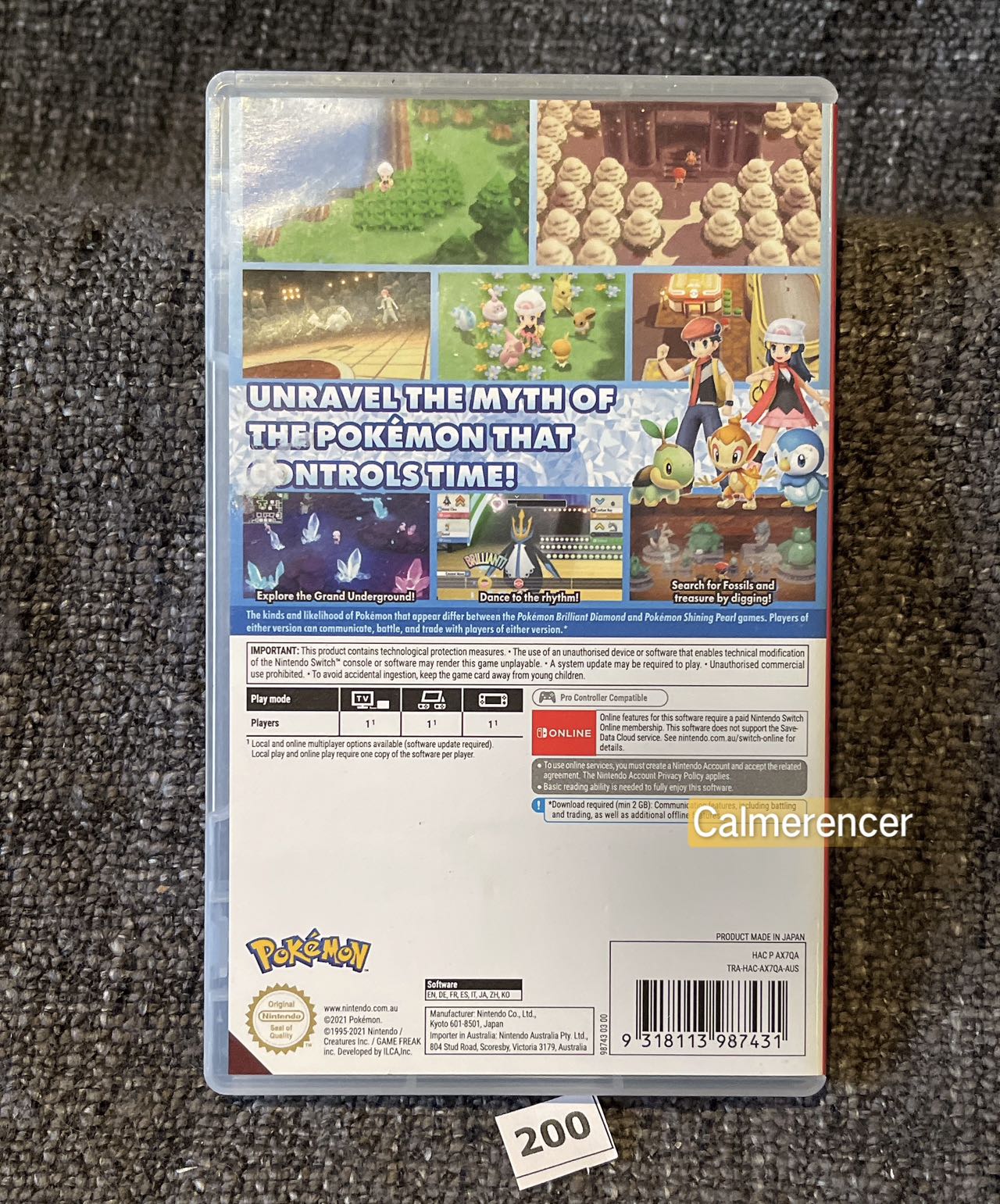 Pokemon Diamond Game - Nintendo Switch