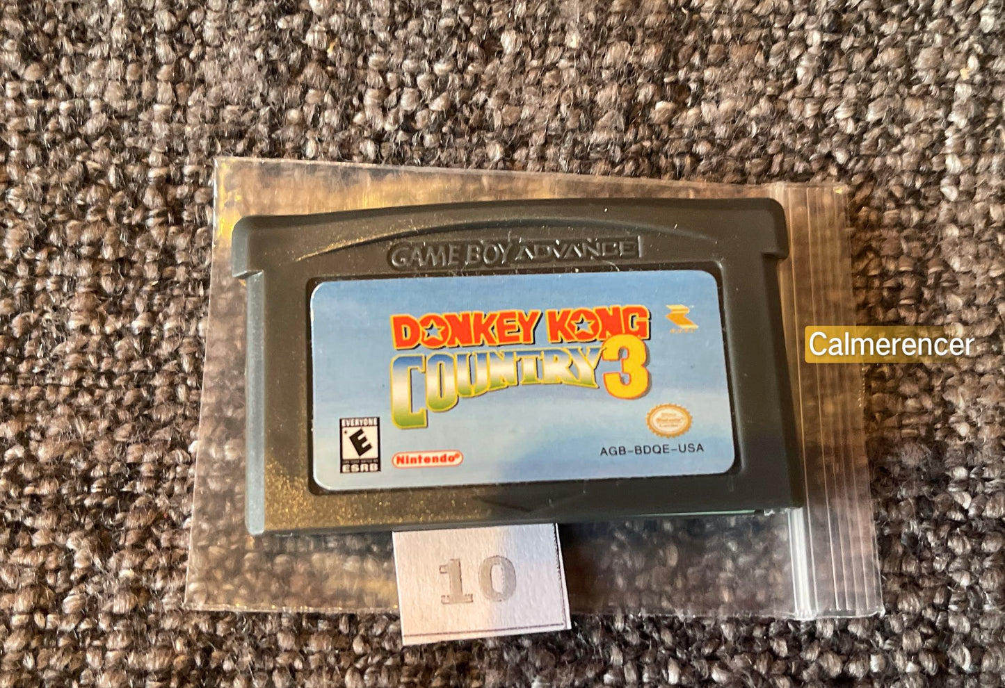 Donkey Kong Country 3 Game -Nintendo Gameboy Advance Cart GBA - Pal Version