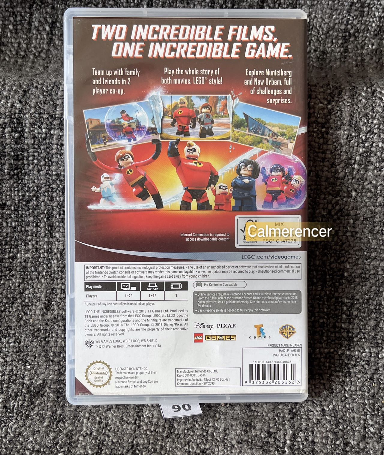 The Incredibles Lego Game - Nintendo Switch