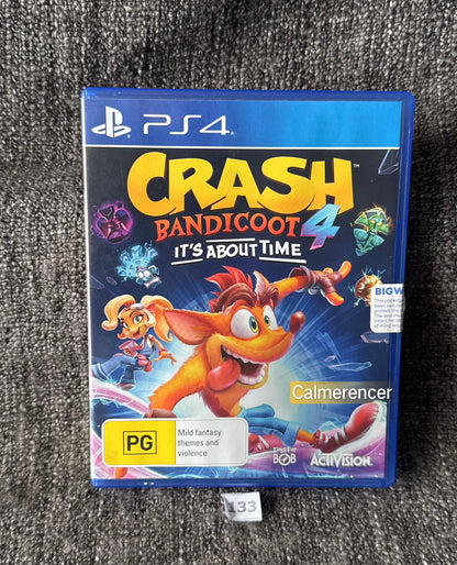 Crash Bandicoot Its About Time Sony Playstation 4 (PS4) Game