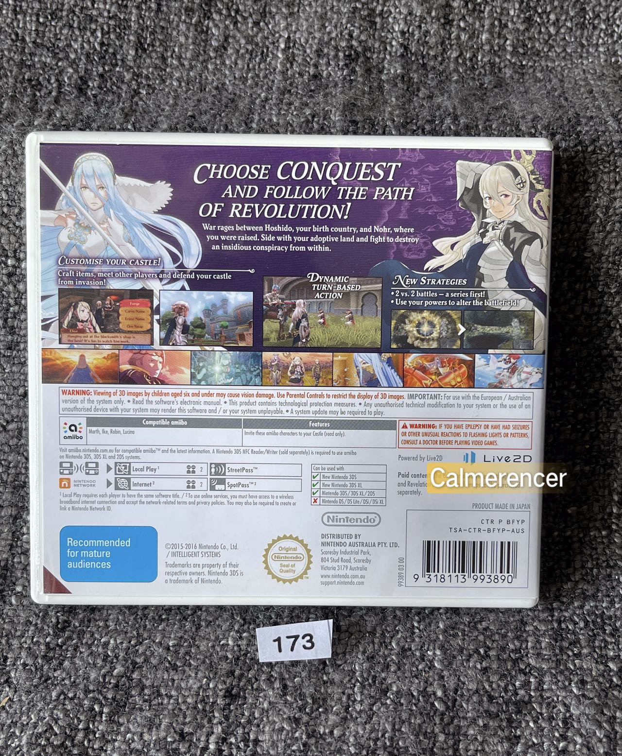 Fire Emblem Fates: Conquest Game Nintendo 3DS