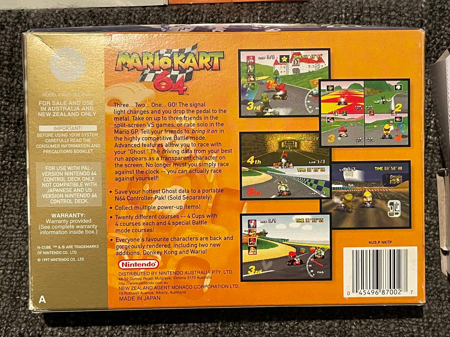 Mario Kart Game Boxed - Nintendo 64 / N64 - Pal Version