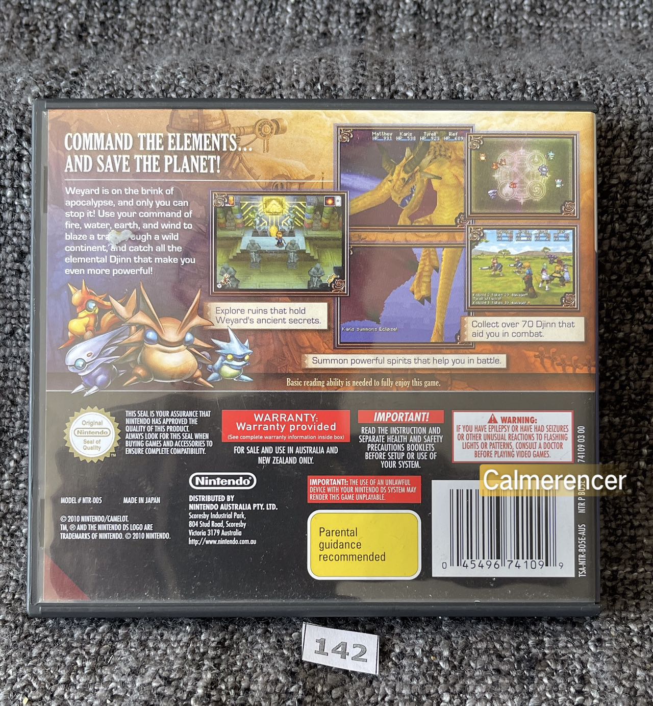 Golden Sun Dark Dawn Game Nintendo DS - Pal