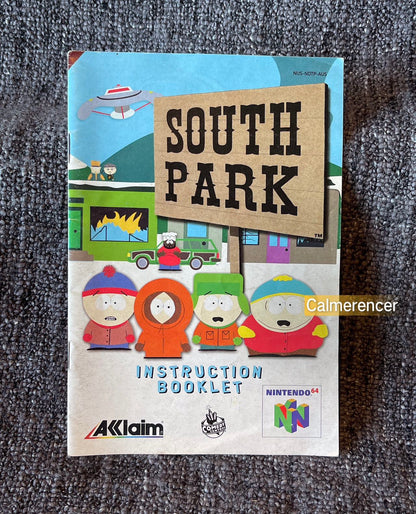 South Park Manual / Instruction Book Only - Nintendo 64 / N64 Pal Version