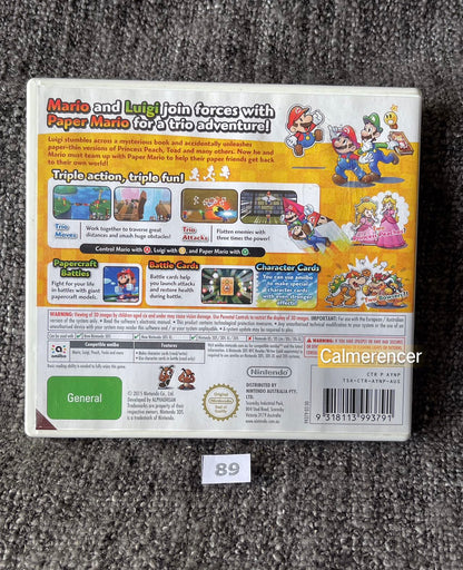 Mario & Luigi Paper Jam Bros. Game Nintendo 3DS