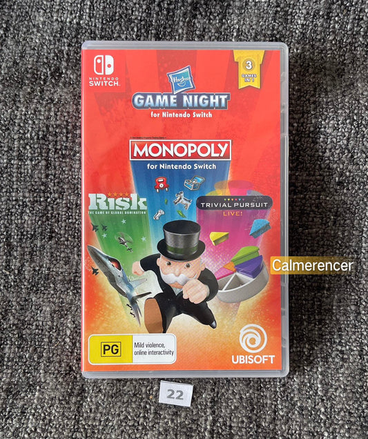 Game Night (Monopoly, Risk & Trivial Pursuit) Game - Nintendo Switch