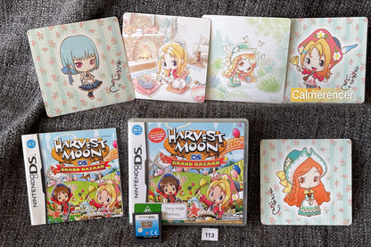 Harvest Moon Grand Bazaar Game Nintendo DS - Pal Aus with Cards - Rare