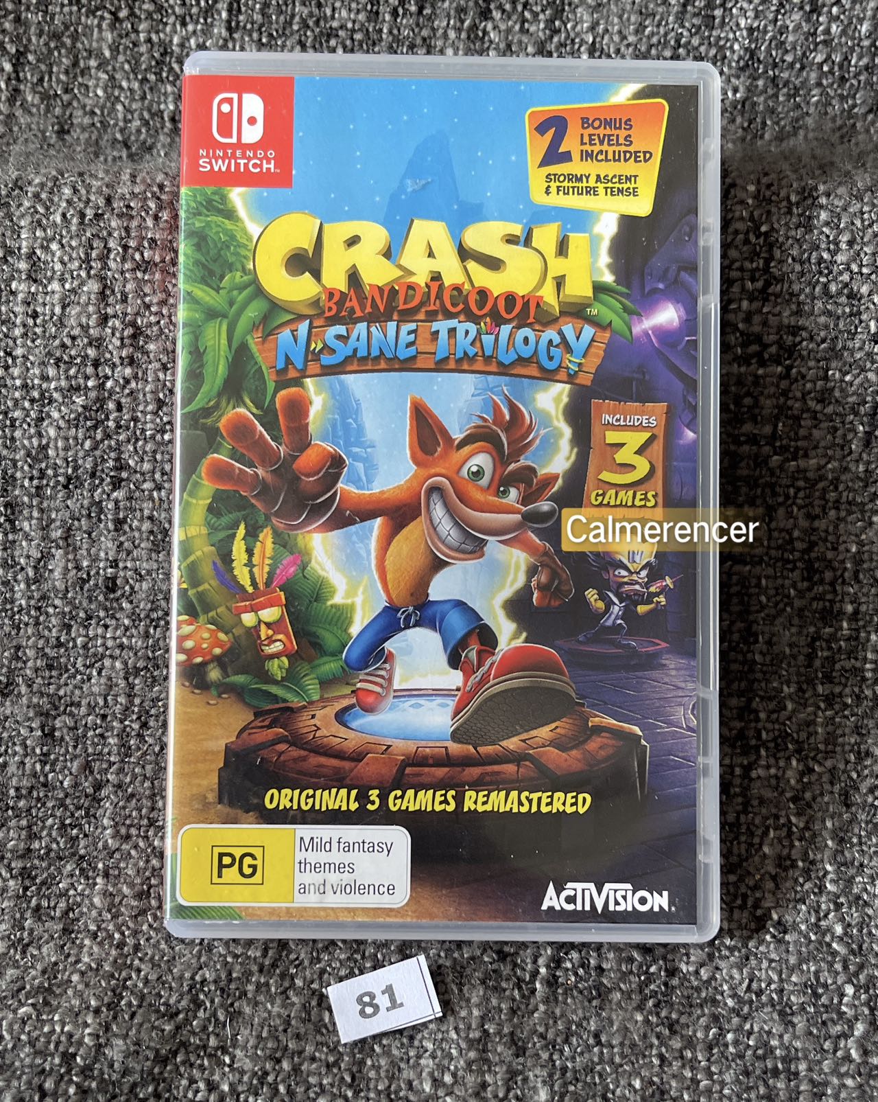 Crash Bandicoot N Sane Trilogy Game - Nintendo Switch