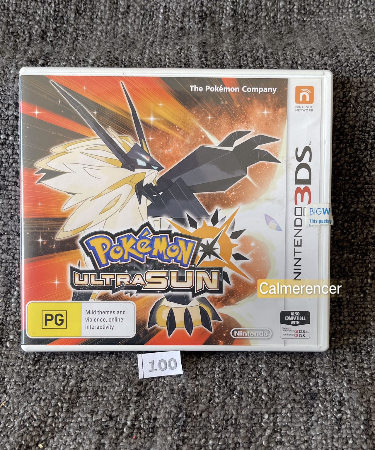 Pokemon Ultra Sun Game Nintendo 3DS