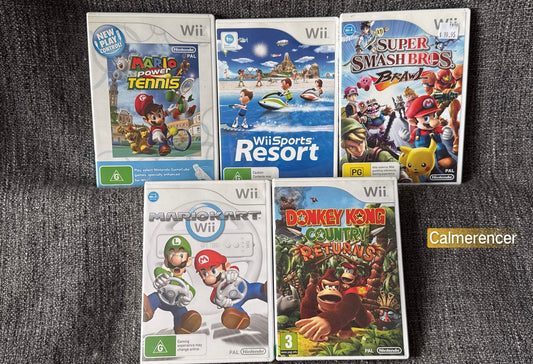 Popular Game Bundle- 5x Games -  Nintendo Wii