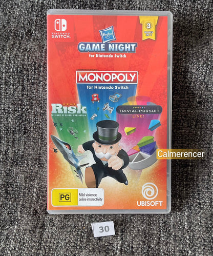 Game Night (Monopoly, Risk & Trivial Pursuit) Game - Nintendo Switch