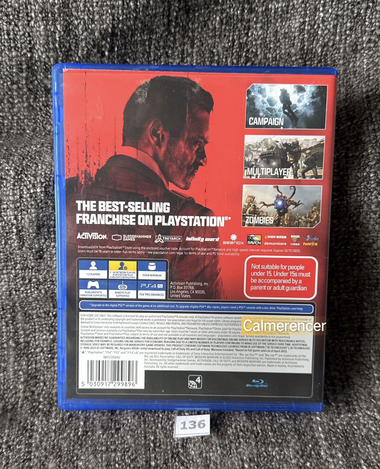 Call Of Duty Modern Warfare lll 3 Sony Playstation 4 (PS4) Game