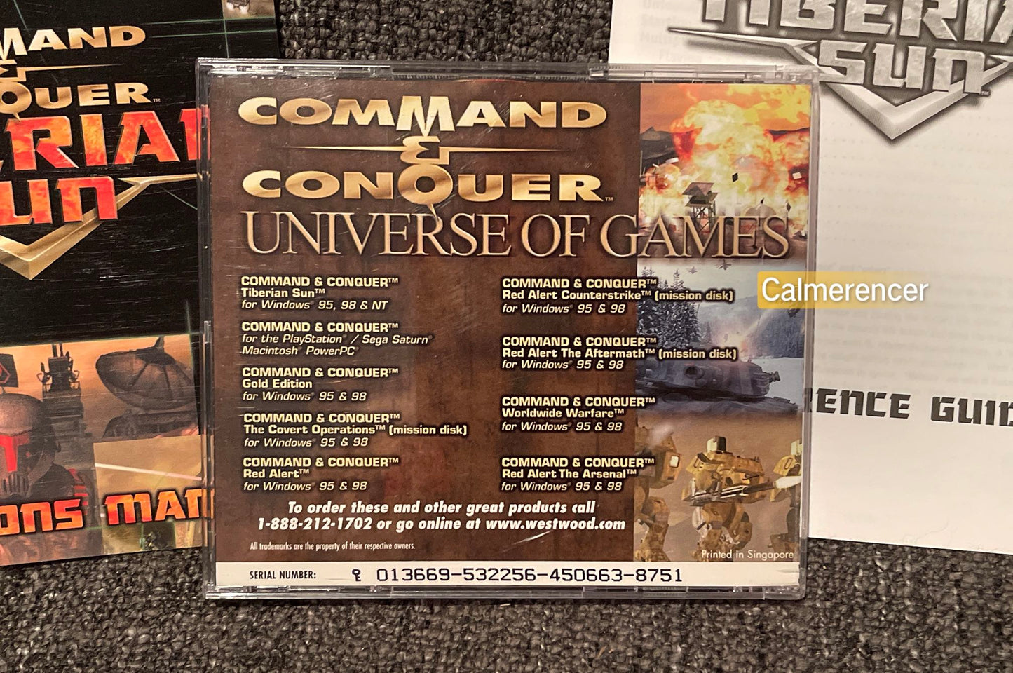 Command & Conquer Tiberian Sun Game - PC - CD ROM - Big Box