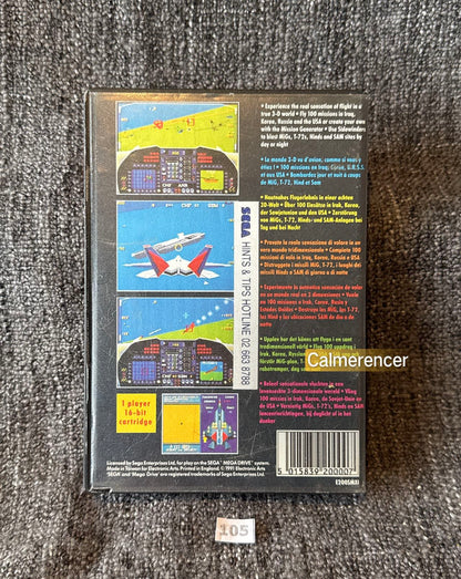 F 22 Interceptor Advanced Tactical Fighter - Game - Sega Mega Drive