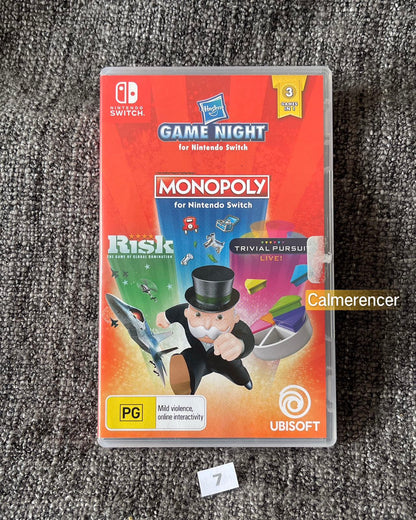 Game Night (Monopoly, Risk & Trivial Pursuit) Game - Nintendo Switch