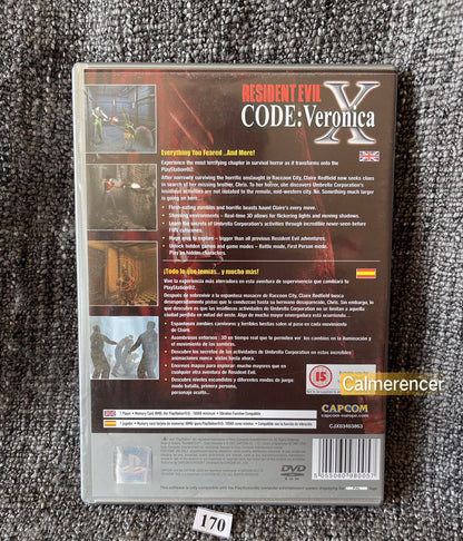 Resident Evil Code Veronica X Game- Sony PlayStation 2 (PS2)