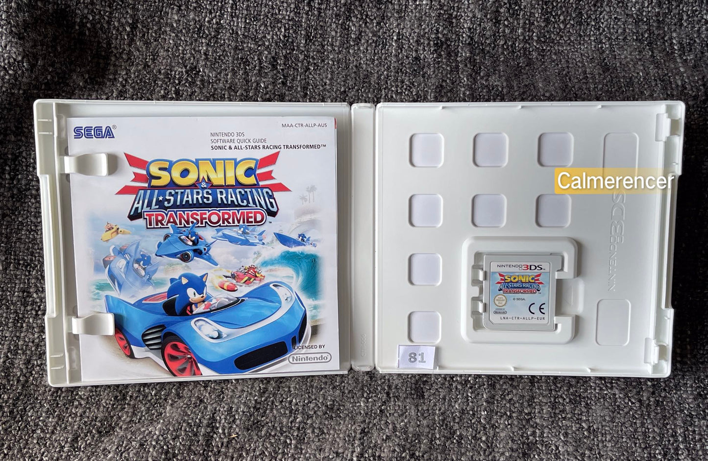 Sonic All Stars Racing Transformed Game Nintendo 3DS