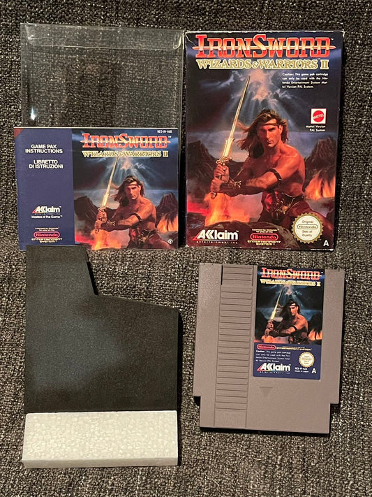 Iron Sword Wizzards & Warriors 2 Game - Nes - Nintendo / Entertainment System - Pal Version