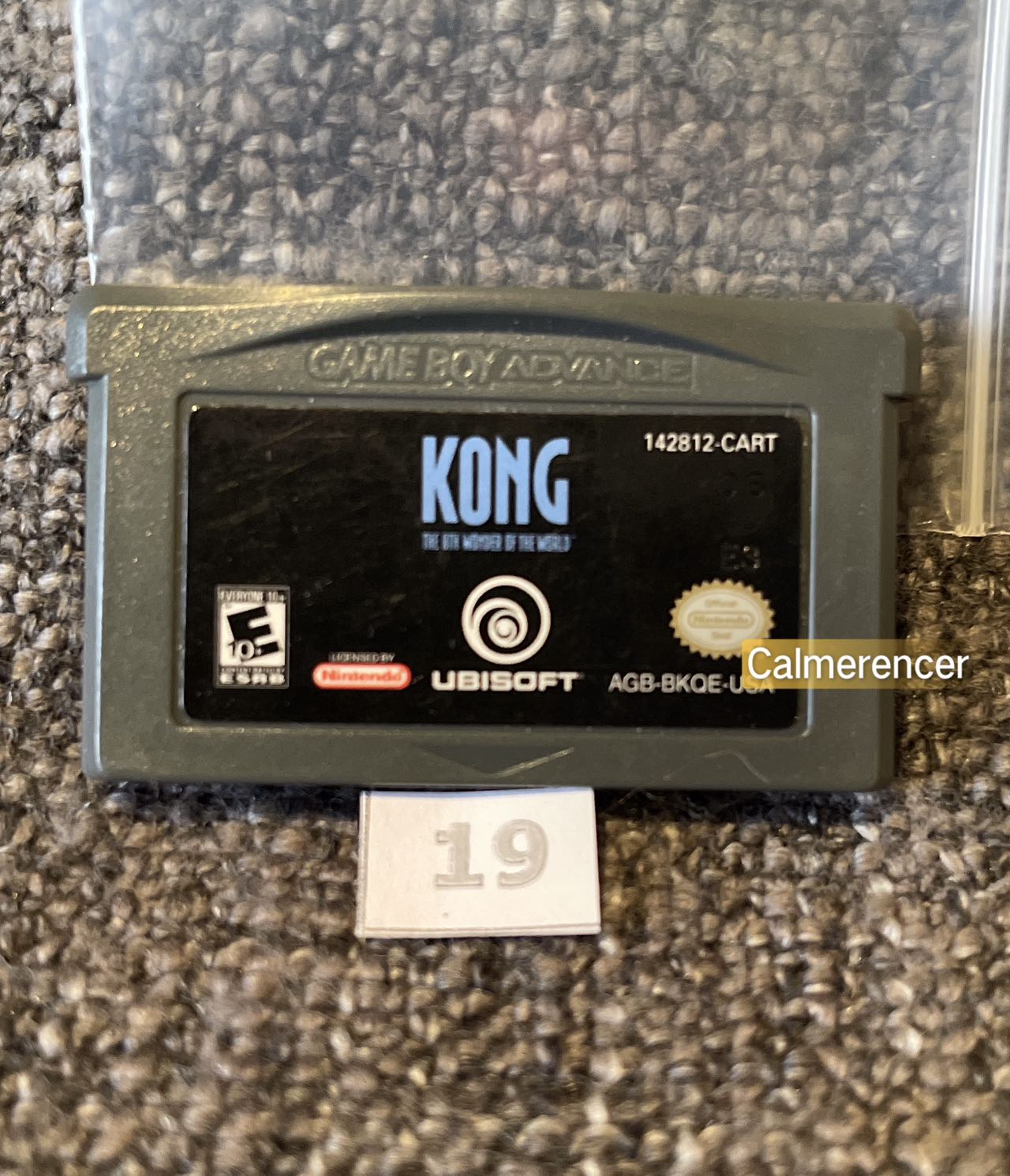 Kong The 8th Wonder of the World Game -Nintendo Gameboy Advance Cart GBA - Pal Version