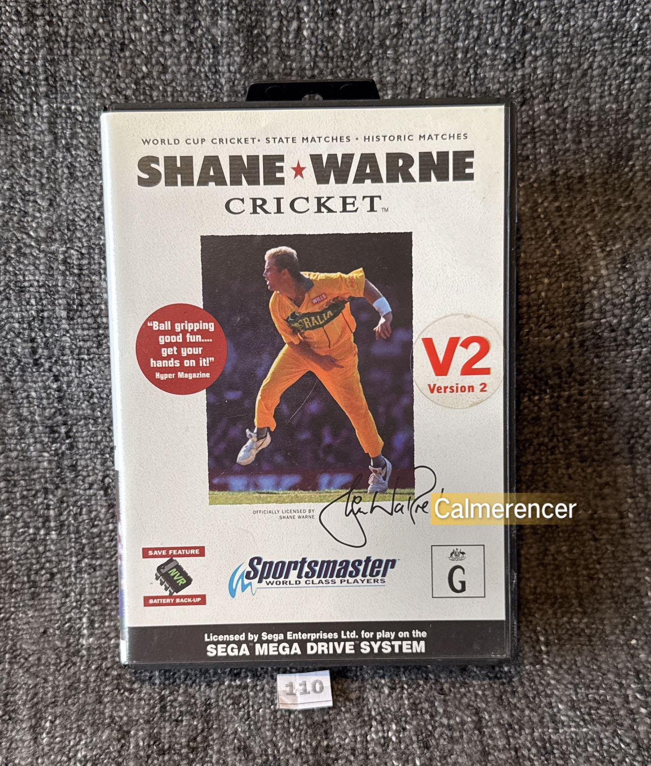 Shane Warne Cricket - Game - Sega Mega Drive