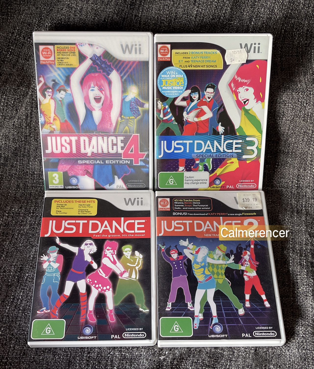 Just Dance Games 1-4  Nintendo Wii