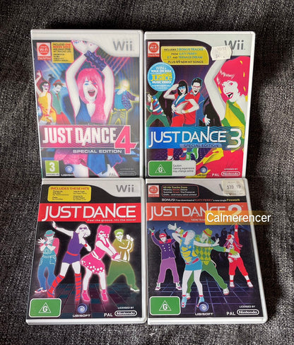 Just Dance Games 1-4  Nintendo Wii