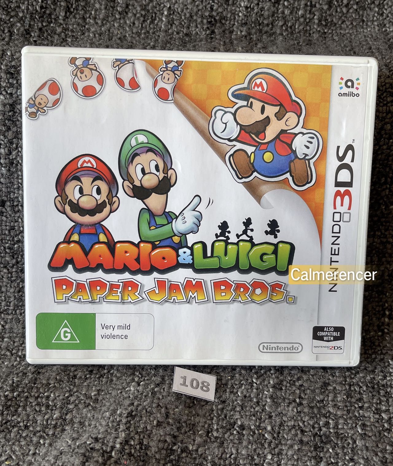 Mario & Luigi Paper Jam Bros. Game Nintendo 3DS