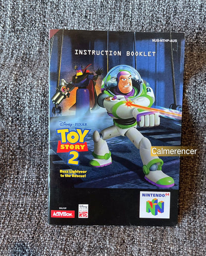 Toy Story 2 Manual / Instruction Book Only - Nintendo 64 / N64 Pal Version