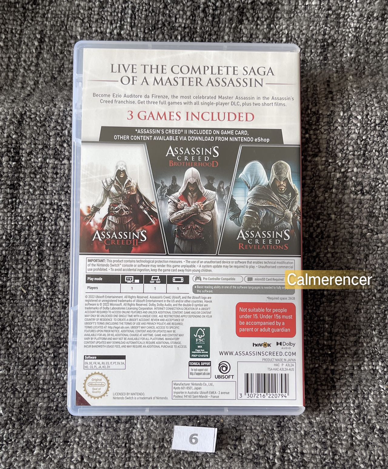 Assassins Creed The Ezio Collection Game - Nintendo Switch