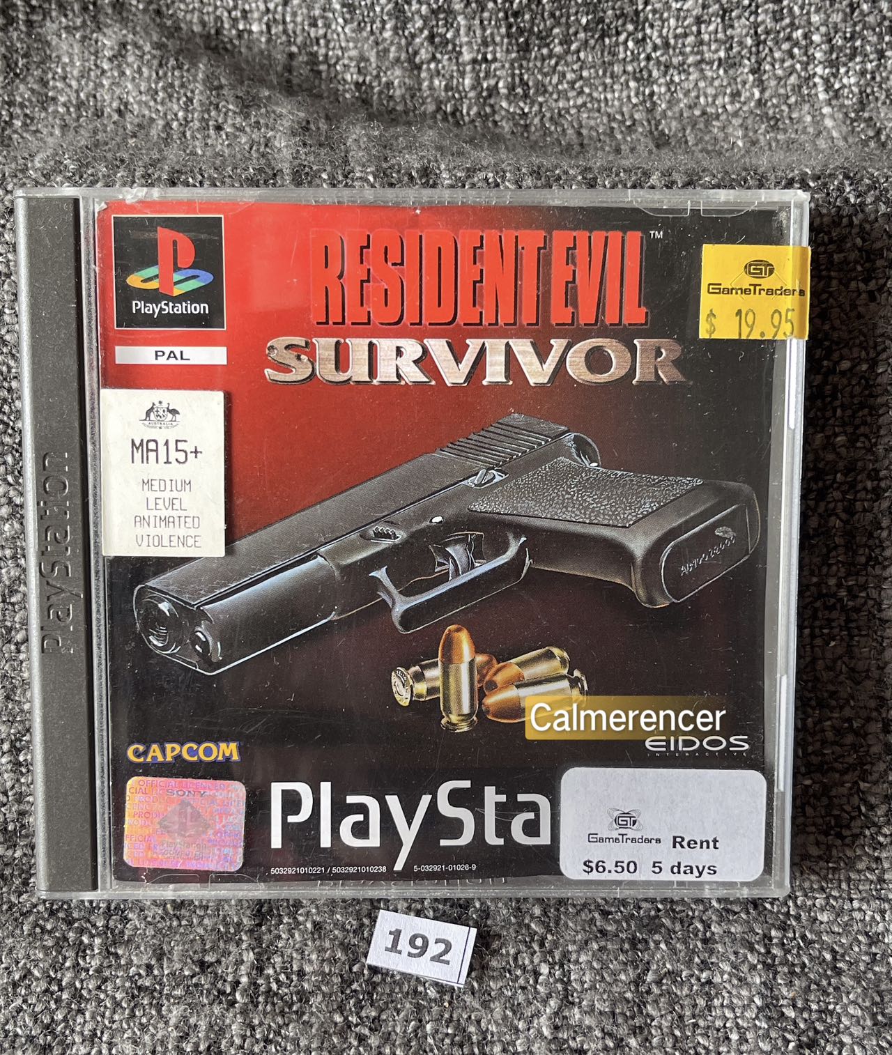 Resident Evil Survivor Sony Playstation One (PS1) Game