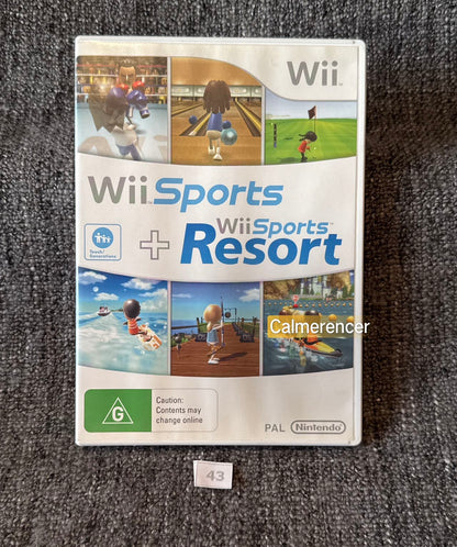 Wii Sports Resort + Wii Sports Combo Pack - Nintendo Wii game