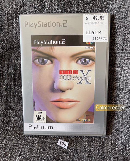 Resident Evil Code Veronica X Game- Sony PlayStation 2 (PS2)