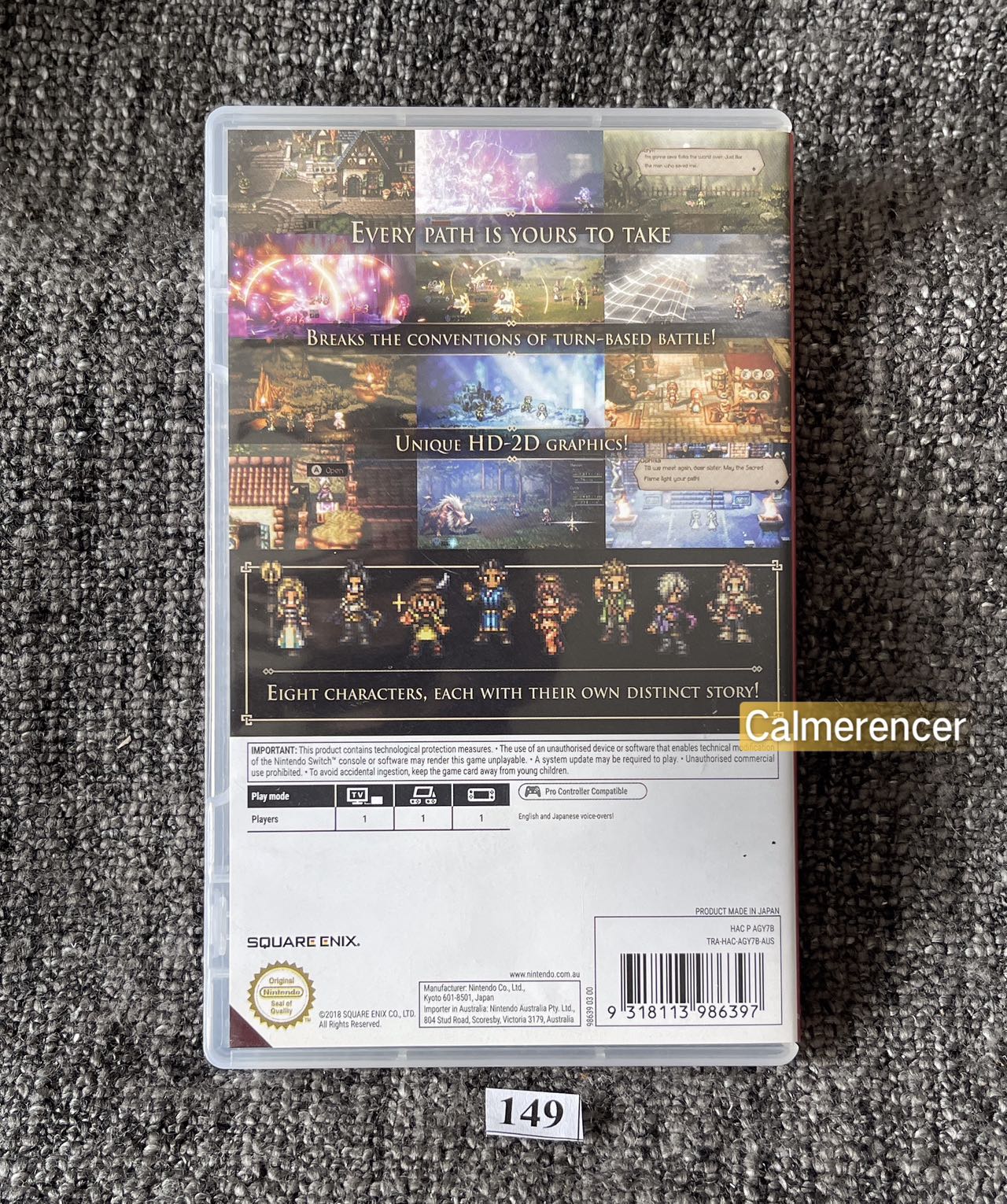 Octopath Traveller Switch Game  - Nintendo