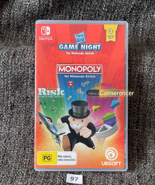 Game Night (Monopoly, Risk & Trivial Pursuit) Game - Nintendo Switch