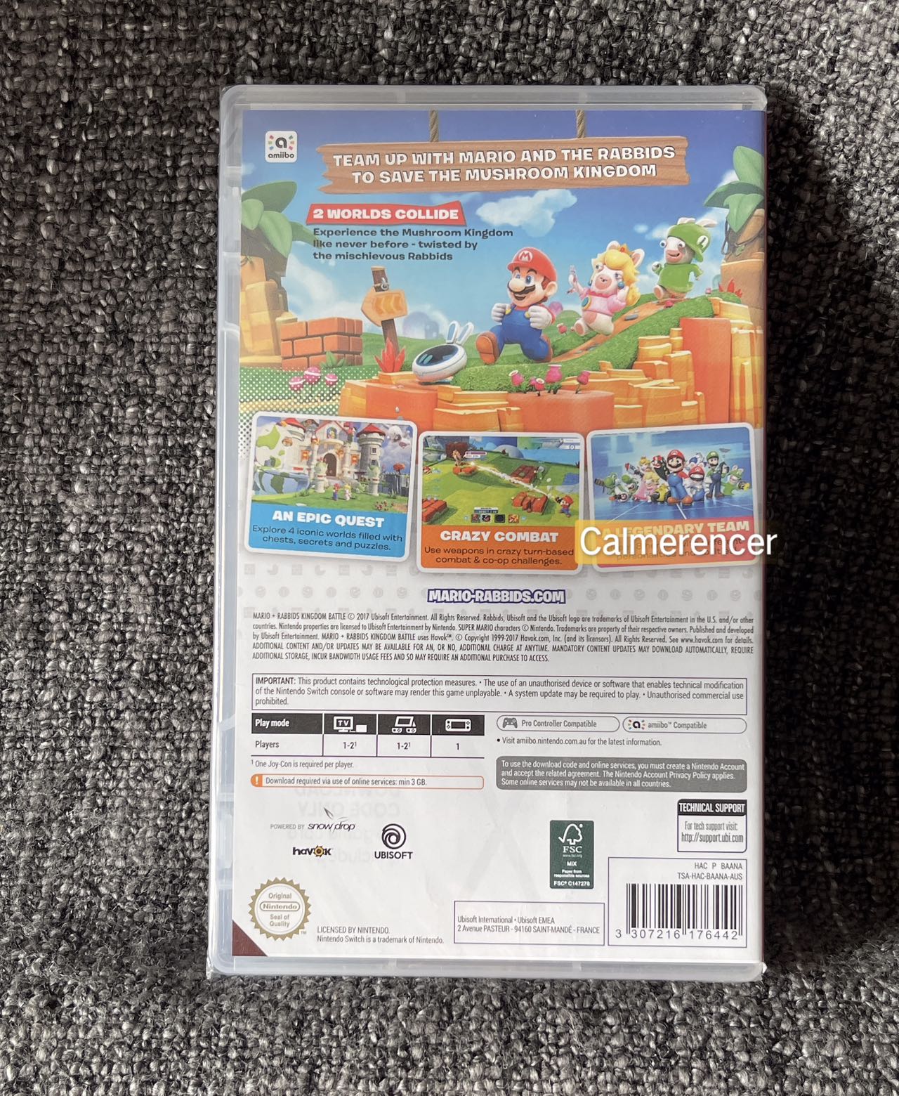 Brand New & Sealed Mario + Rabbids Kingdom Battle Game DOWNLOAD CODE - Nintendo Switch