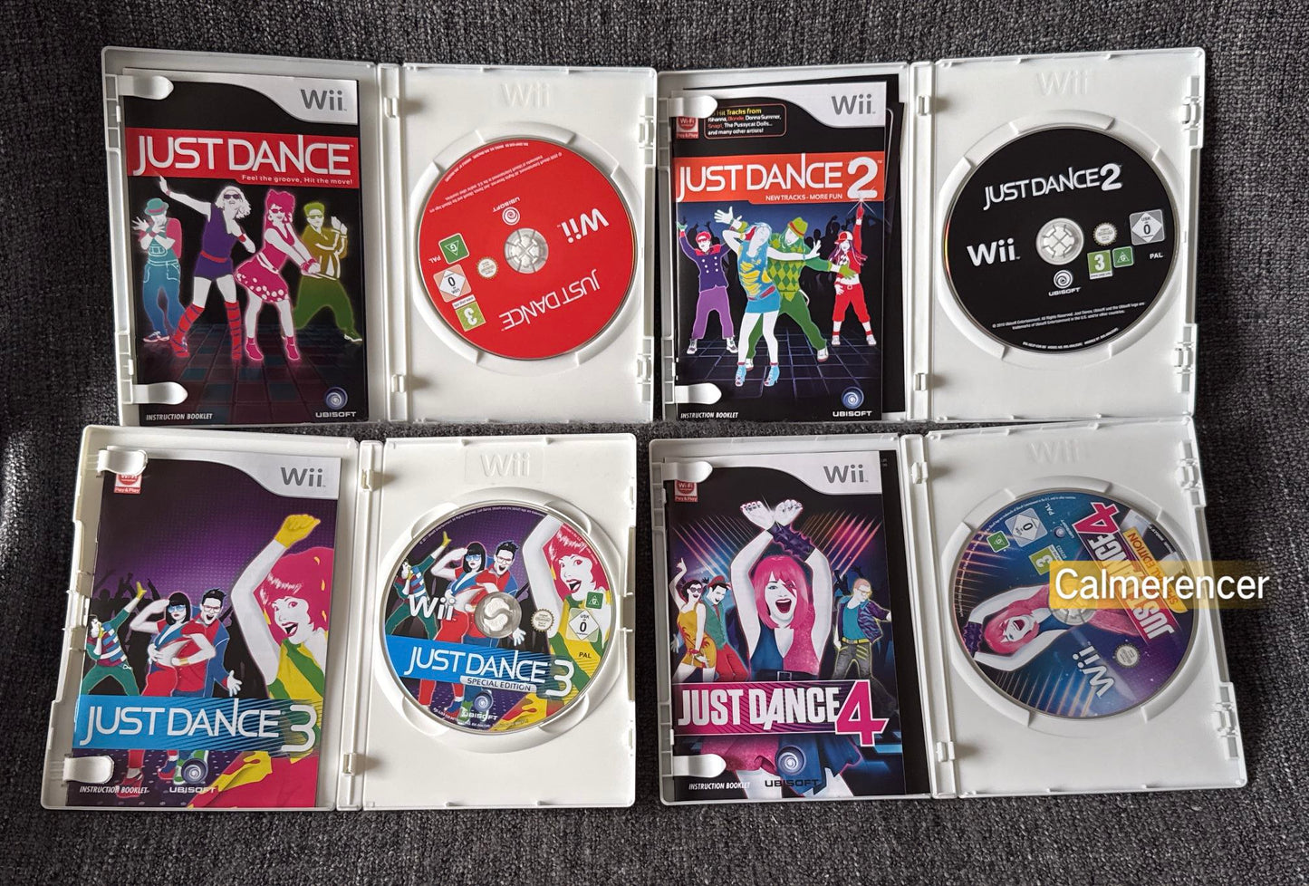 Just Dance Bundle 1-4 Games -  Nintendo Wii