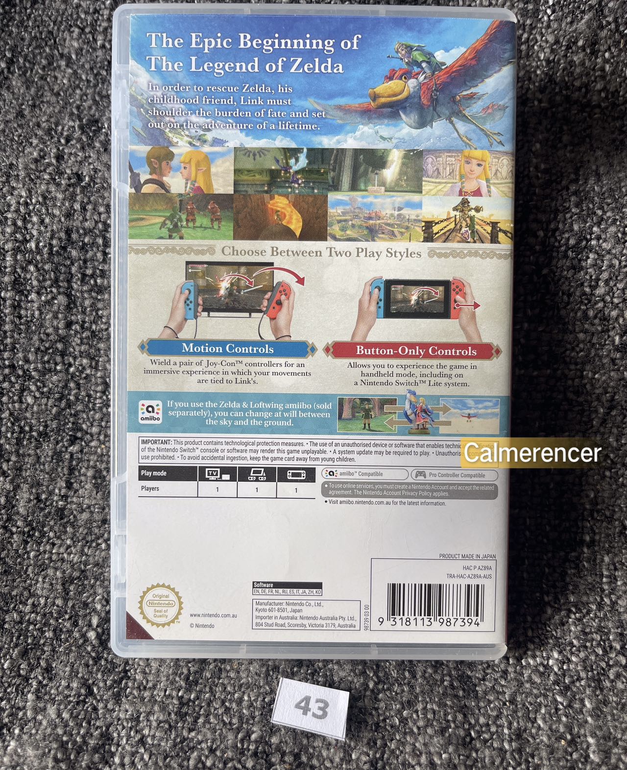 The Legend Of Zelda Skyward Sword HD Switch Game  - Nintendo