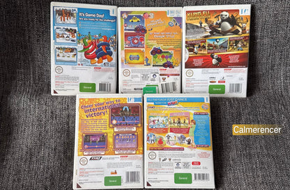 5x Young Kids Game Bundle -  Nintendo Wii game